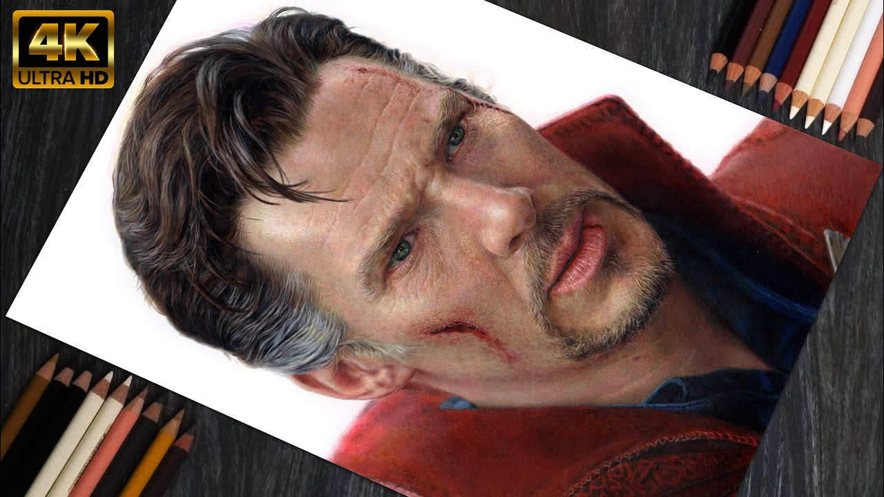 Colored Pencil Drawing Doctor Strange-Benedict Cumberbatch