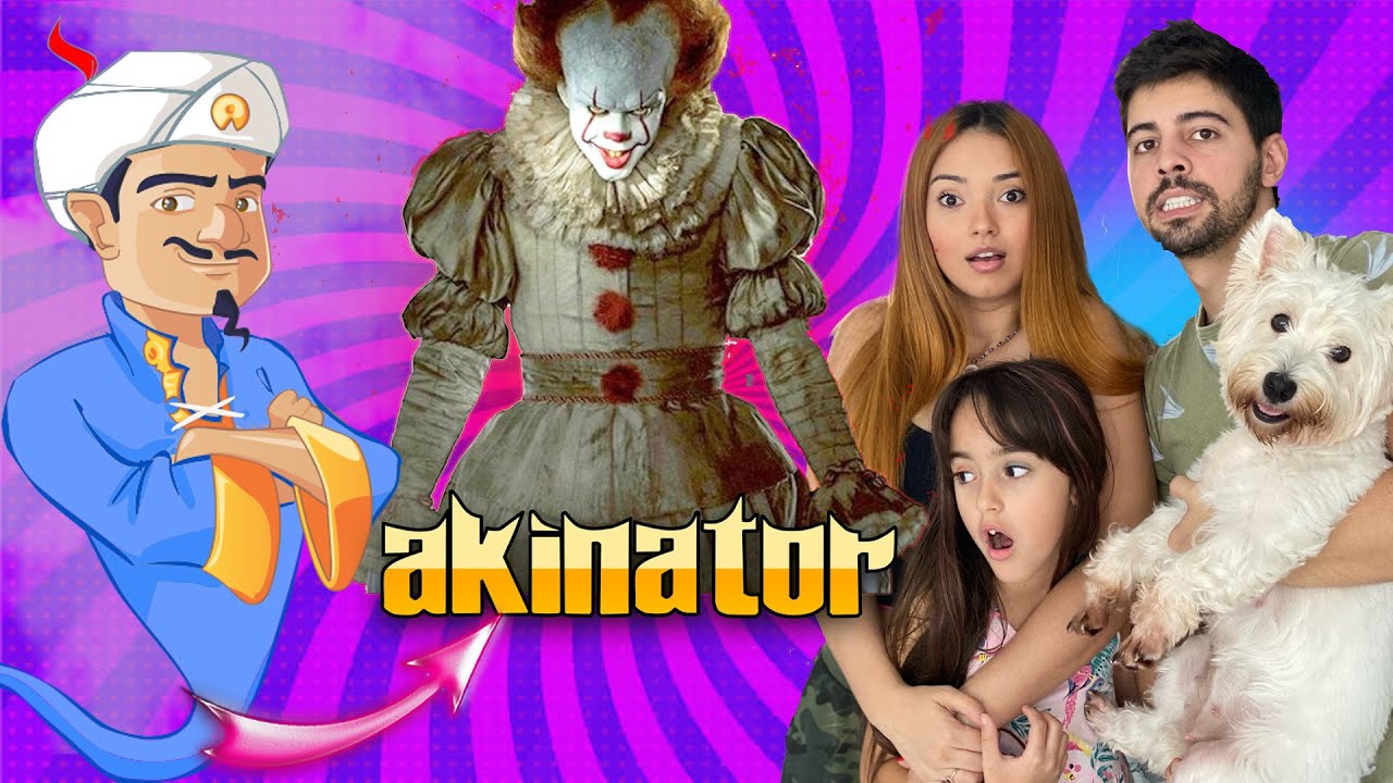 O AKINATOR CONHECE O PALHAÇO PENNYWISE ? Enganamos ele! (IT A COISA)
