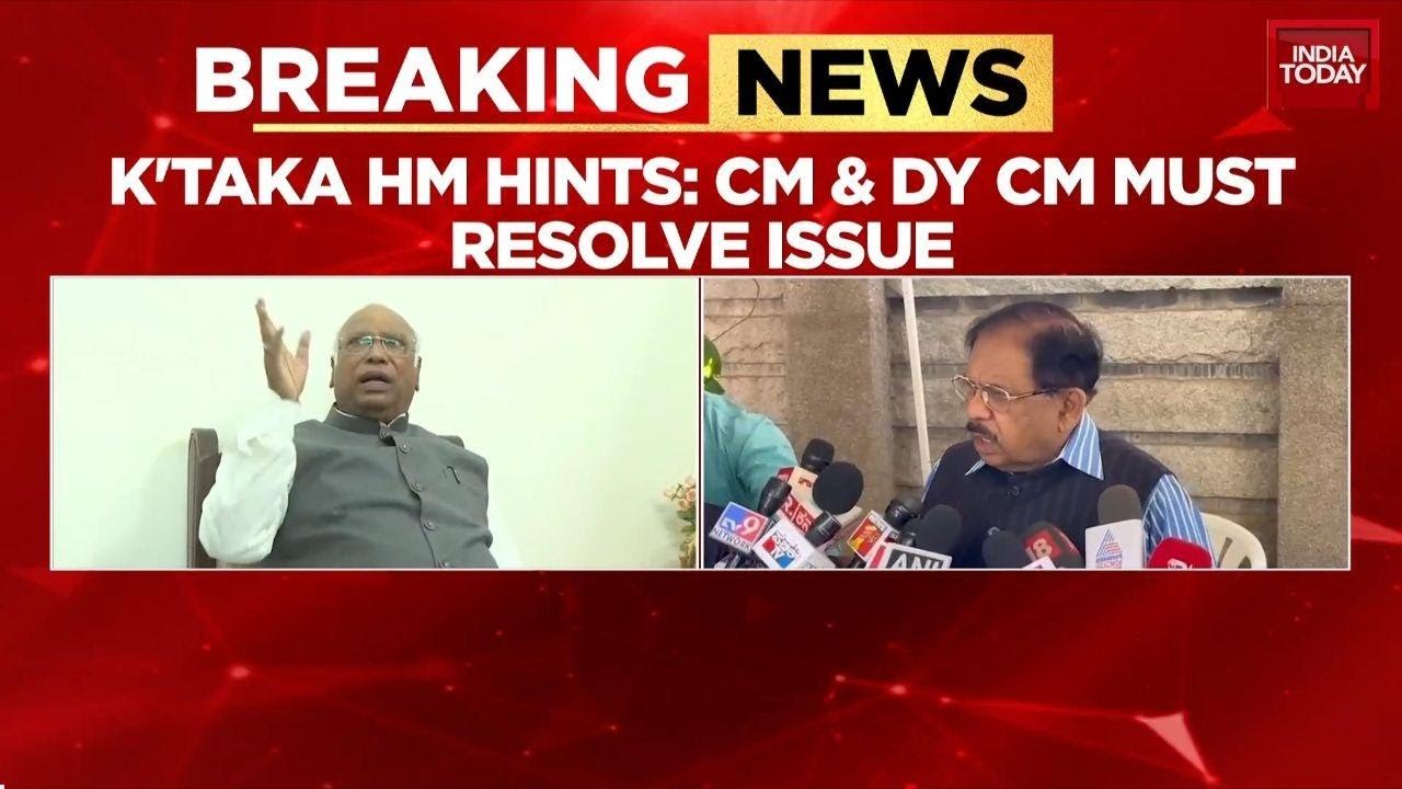Karnataka Home Minister Calls for Resolution in State Congress Leadership Tussle | India Today News
