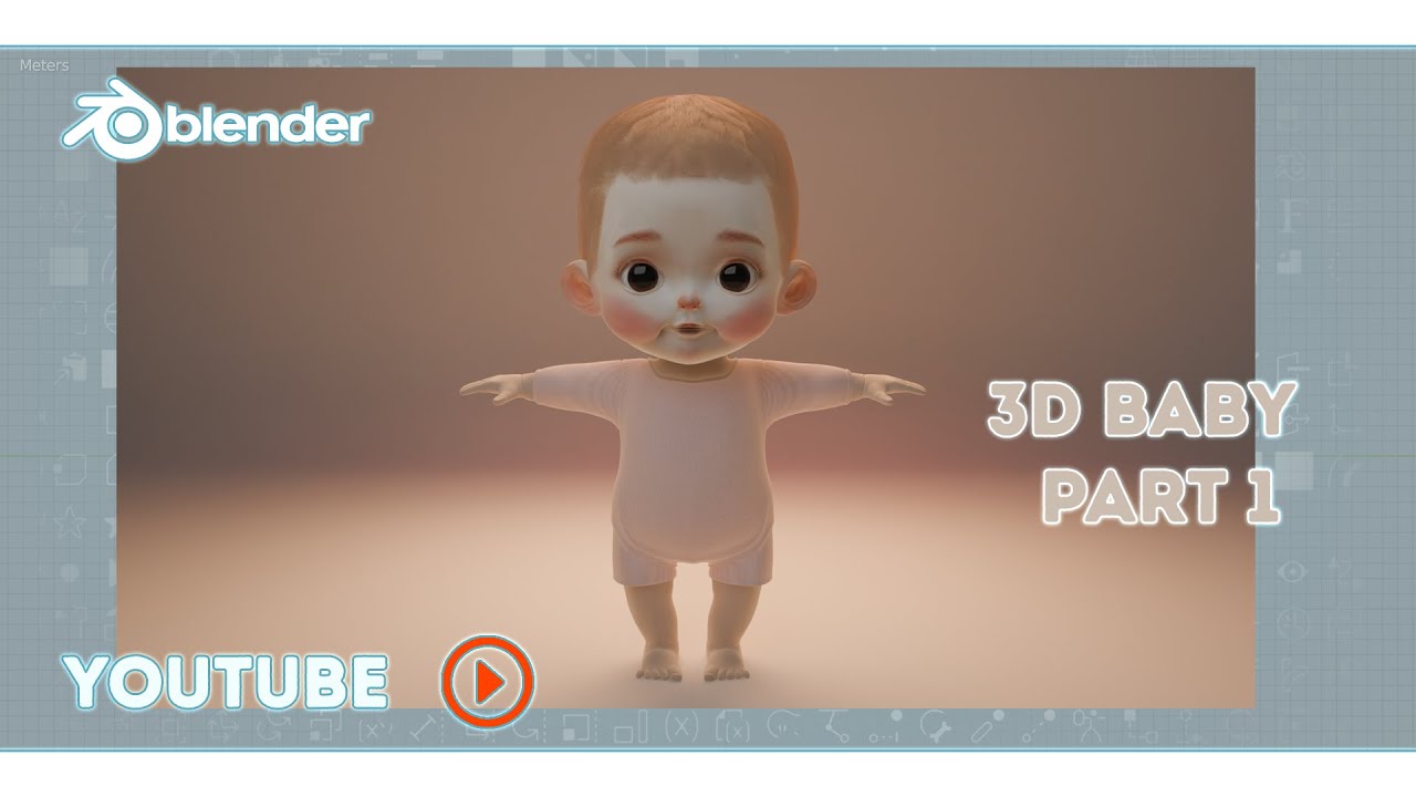 Modeling a 3D Baby in Blender | Part 1