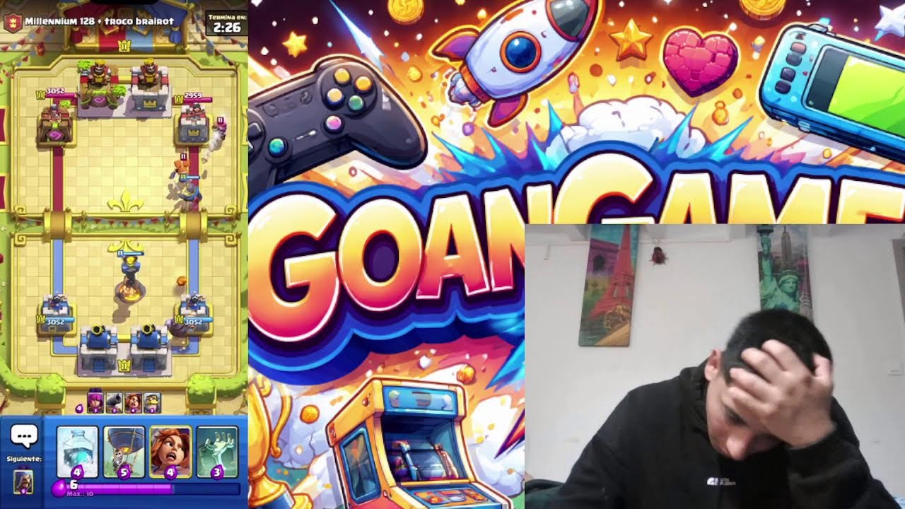 Jugando Clash Royale un Rato