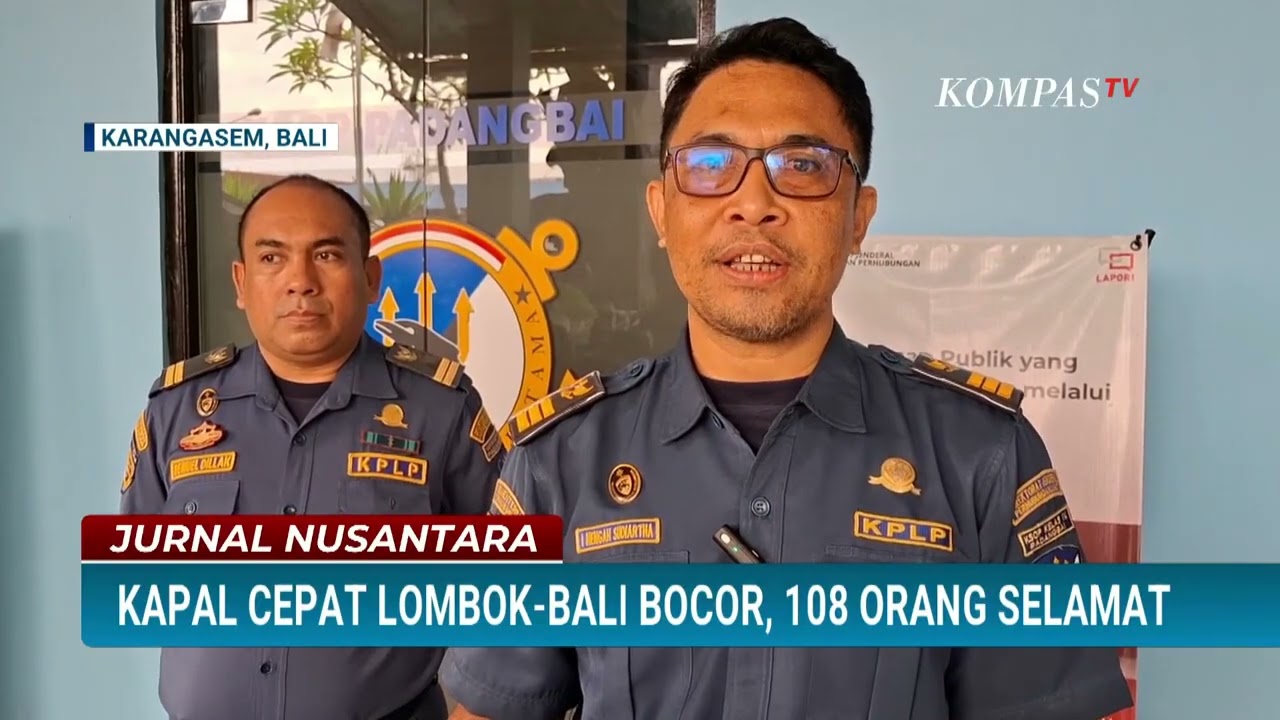 Kapal Cepat Angkut Wisatawan Alami Kebocoran, 108 Penumpang Dievakuasi   JURNAL NUSANTARA 1