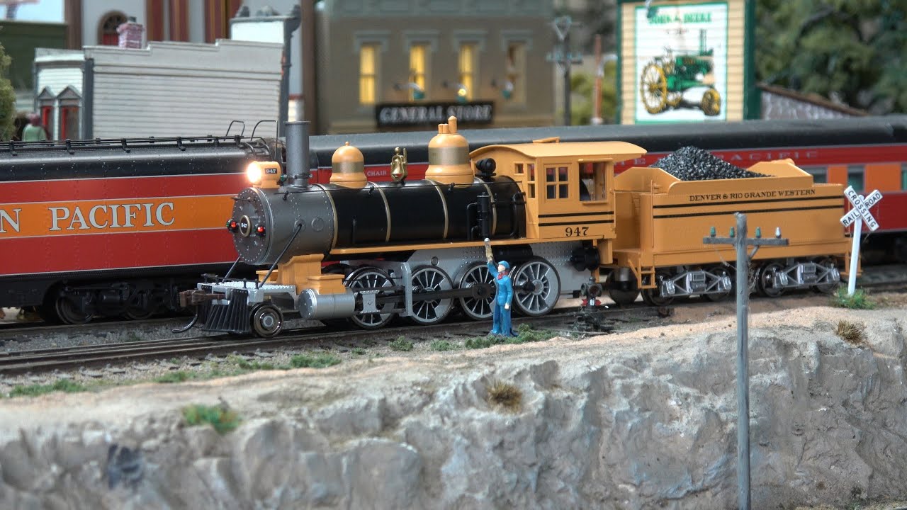 New Atearn HO Denver & Rio Grande Western 2-8-0 #947 Econami Sound Распаковка, тестирование и обз...