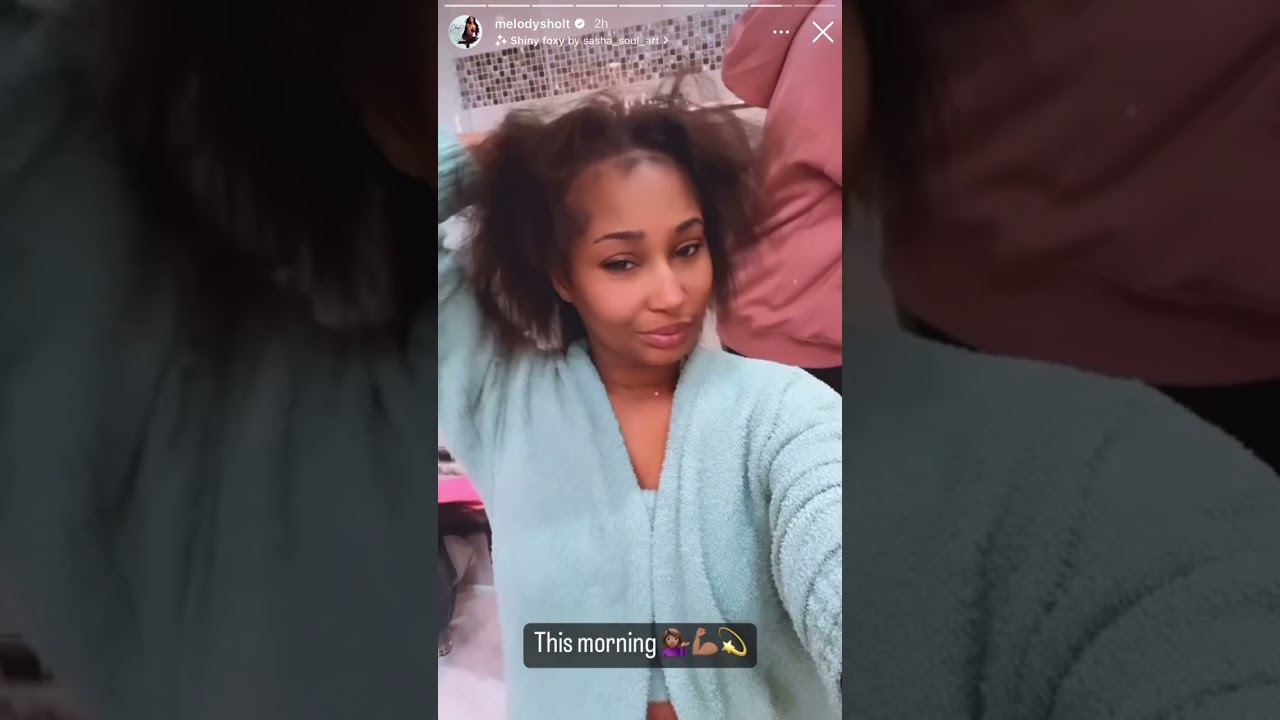 #LAMH Melody Shari shows natural hair 💅🏽 #shortsbts #shorts #lamh