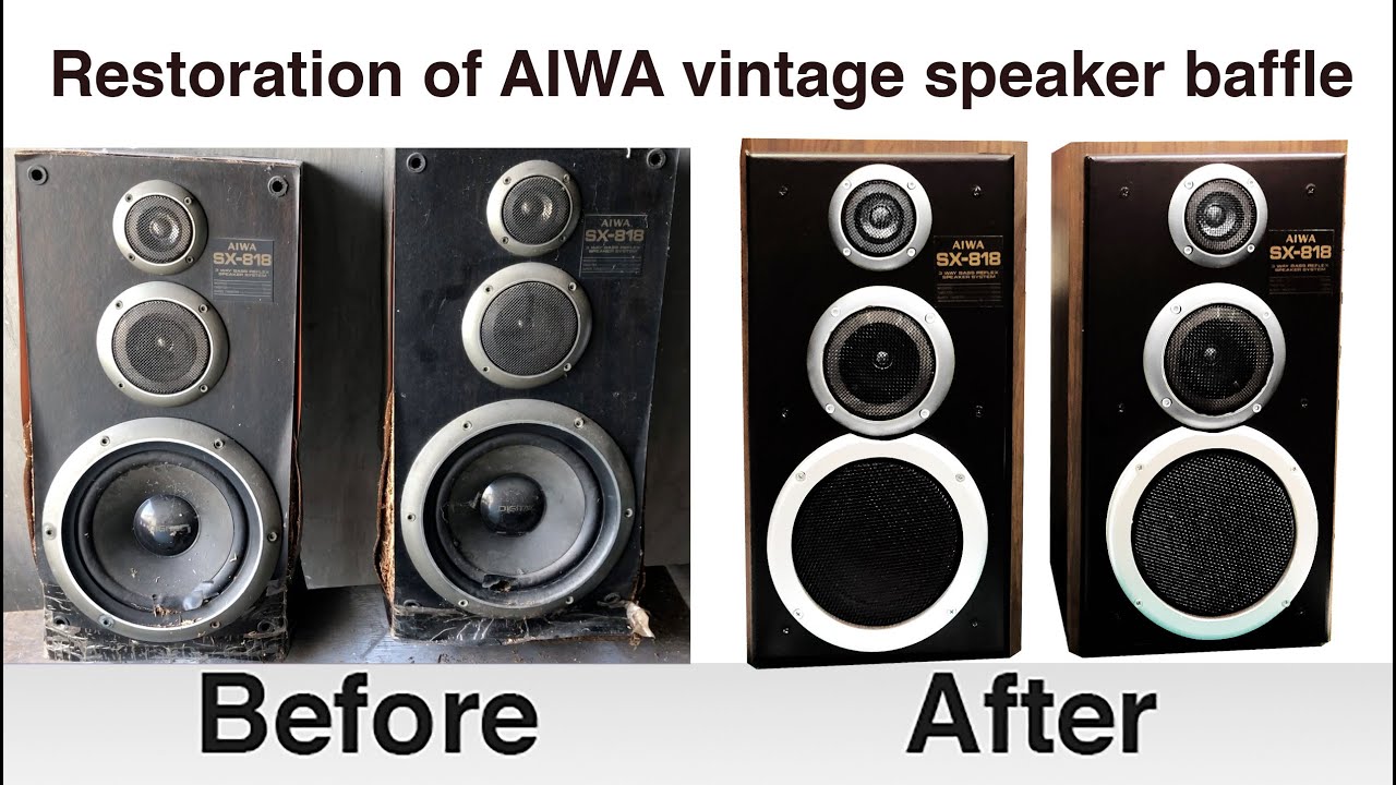 Aiwa vintage speaker box restoration