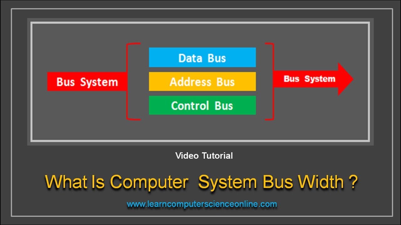 What Is Computer Bus Width ? | Computer System Bus Architecture | Computer Science