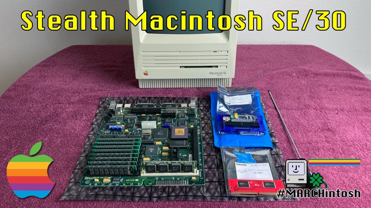 Custom Macintosh SE/30 Build - BlueSCSI + ROM-inator II Atom SIMM