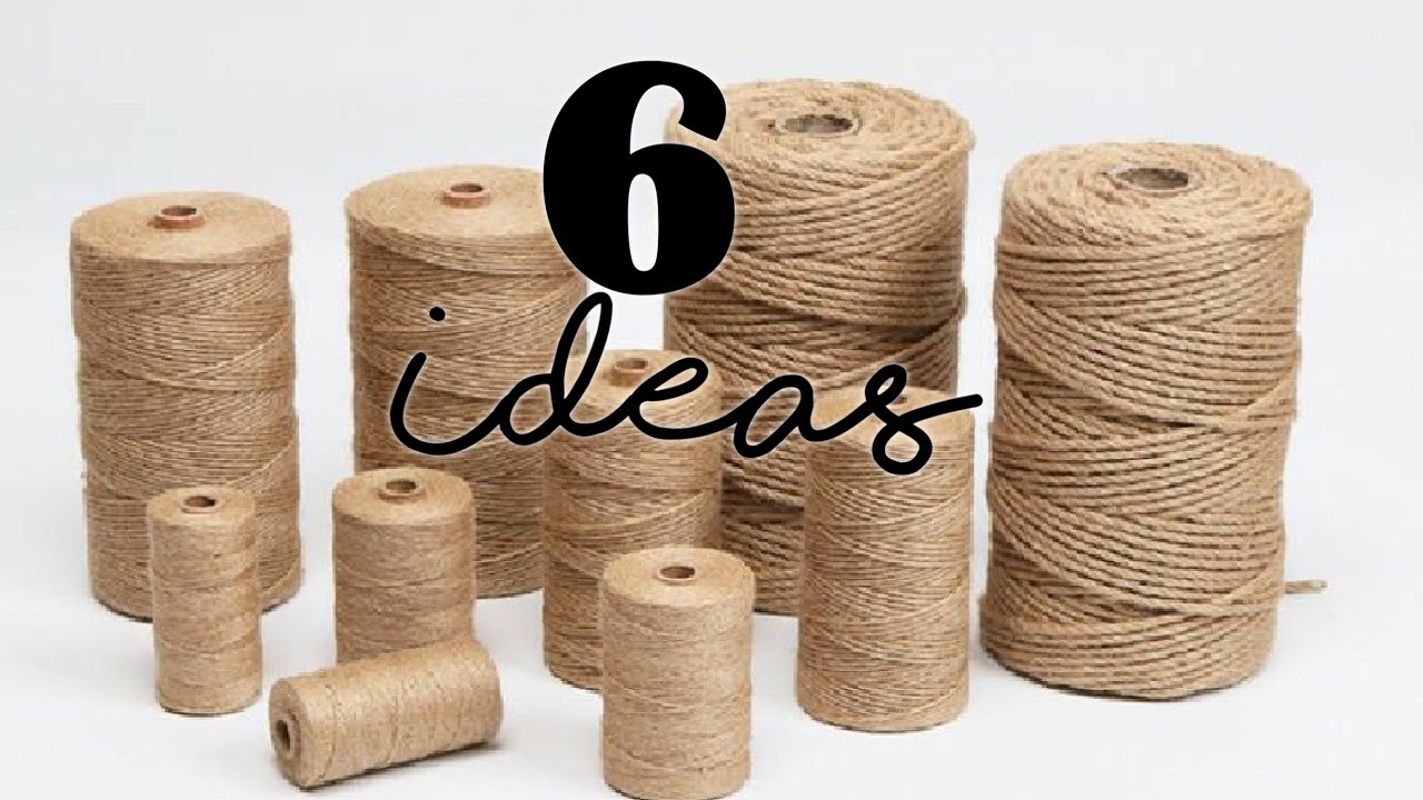 МНОГО поделок ИЗ ДЖУТА своими руками / 6 Jute craft ideas