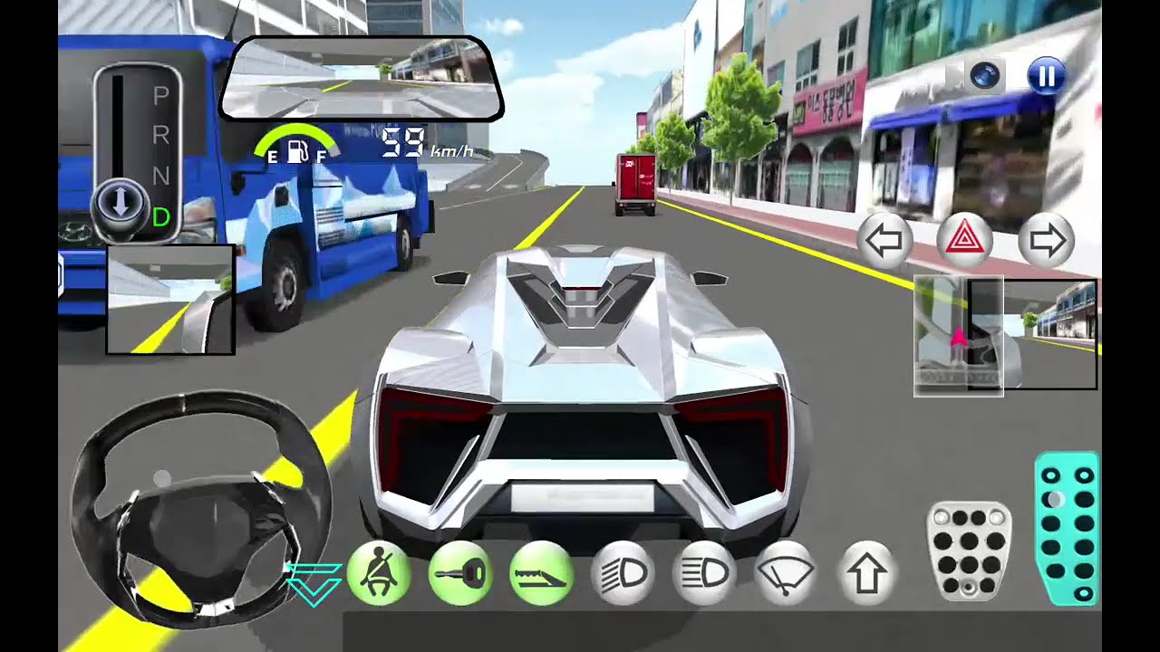 New White Car is ready for Parking - 3d Driving Class android game || Car Game #gameplay #cargame