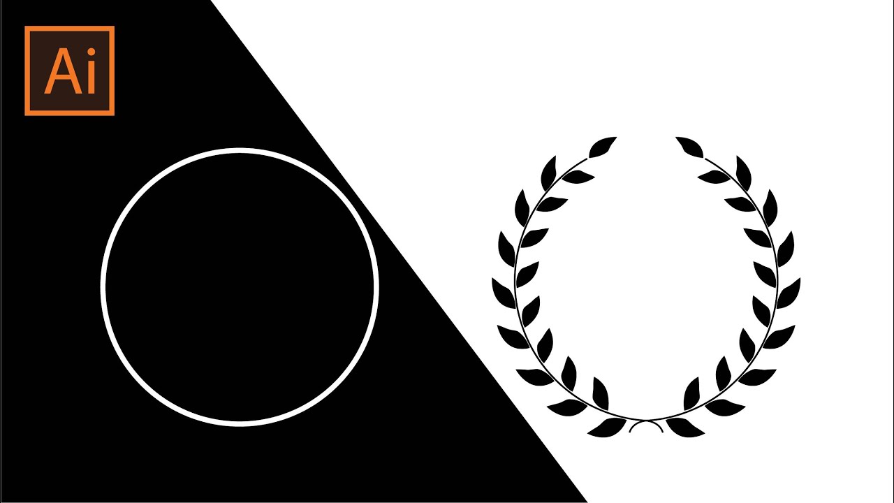 How to create a Laurel Wreath Vector design in Adobe Illustrator