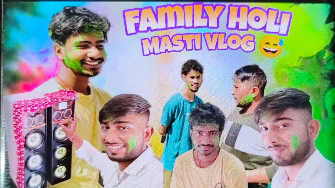 Holi Celebration With Family 2026 | Full Day Holi Vlog🎨🤩