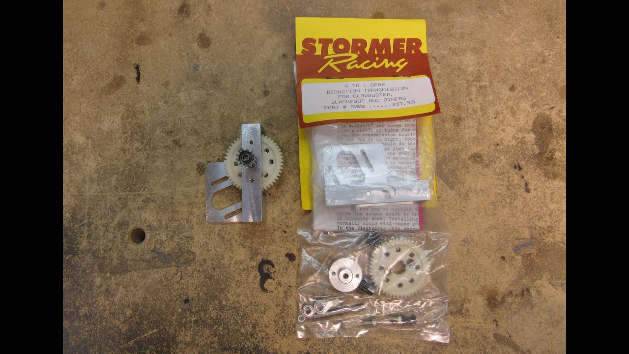 Stormer Hobbies 4:1 gear reductions for the Tamiya Clod Buster & Bull Head