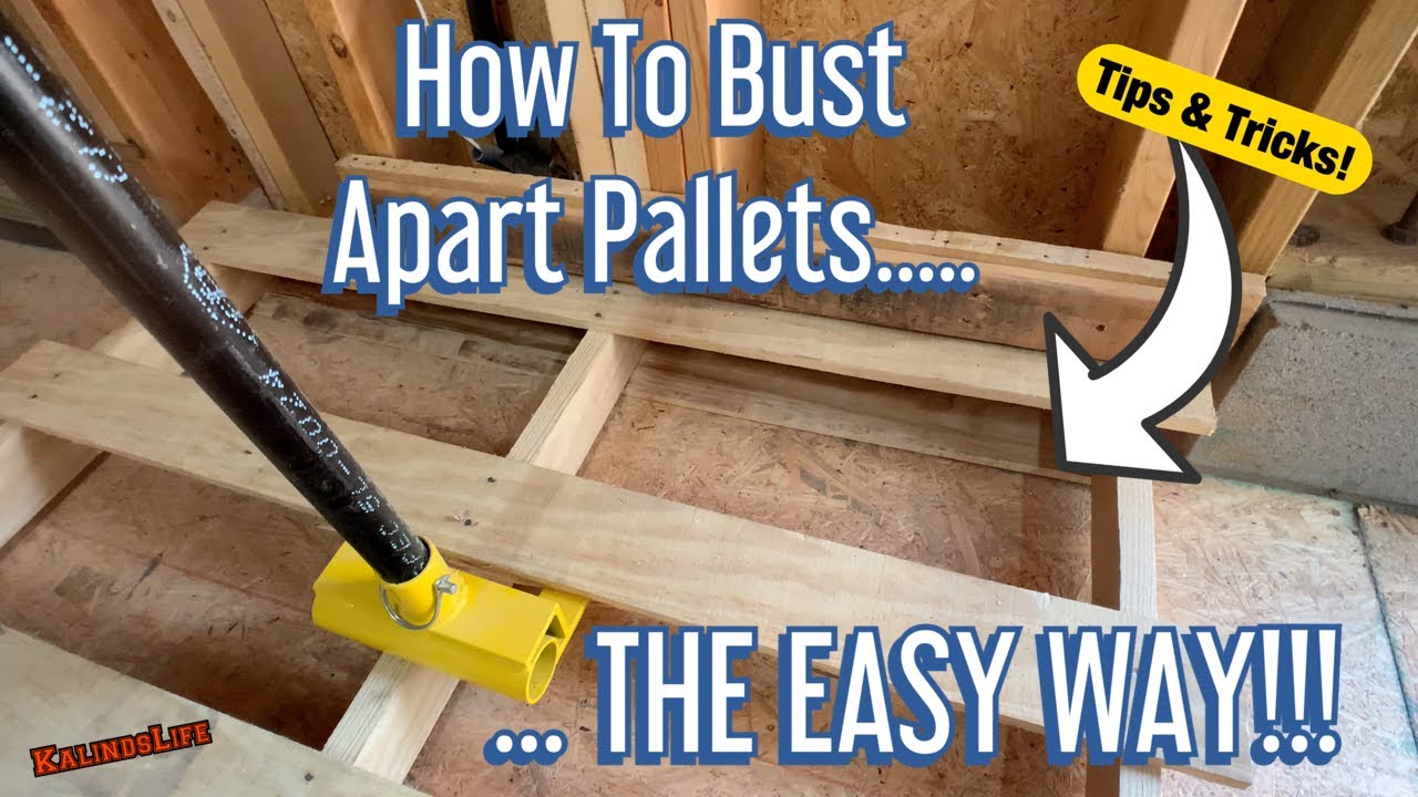 How To Bust Apart a Pallet THE EASY WAY without Damaging it! Amazon Pallet Buster!