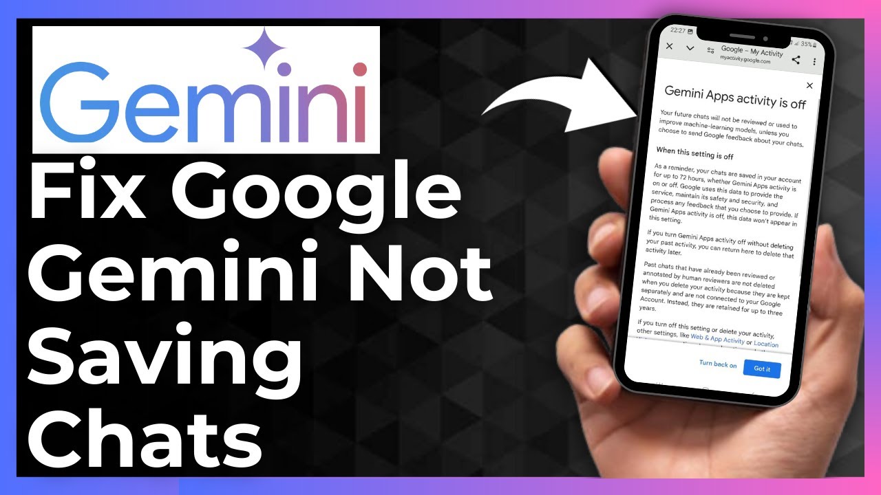 How To Fix Google Gemini Not Saving Chats (Easy!)