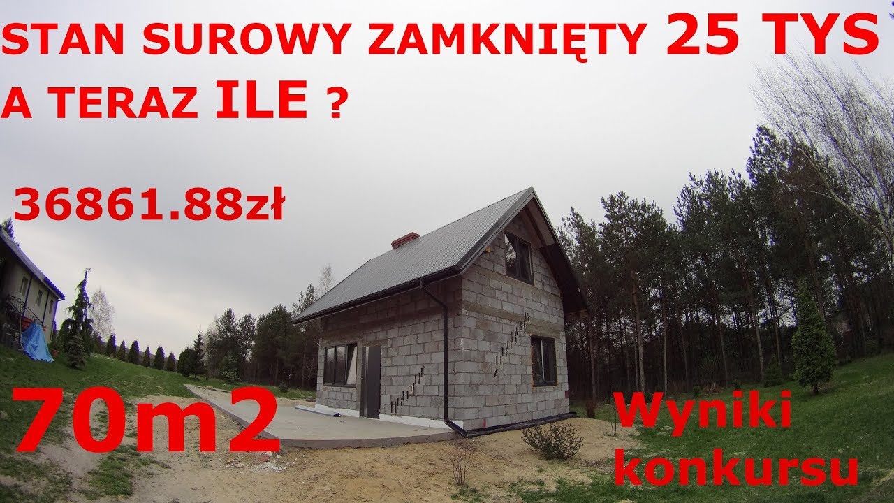 Dom stan surowy zamknięty 70m2 ok 25 tys zł Dom bez Pozwoleń Zr&oacute;b to sam | dom 25 tys #41 #pawełwaga