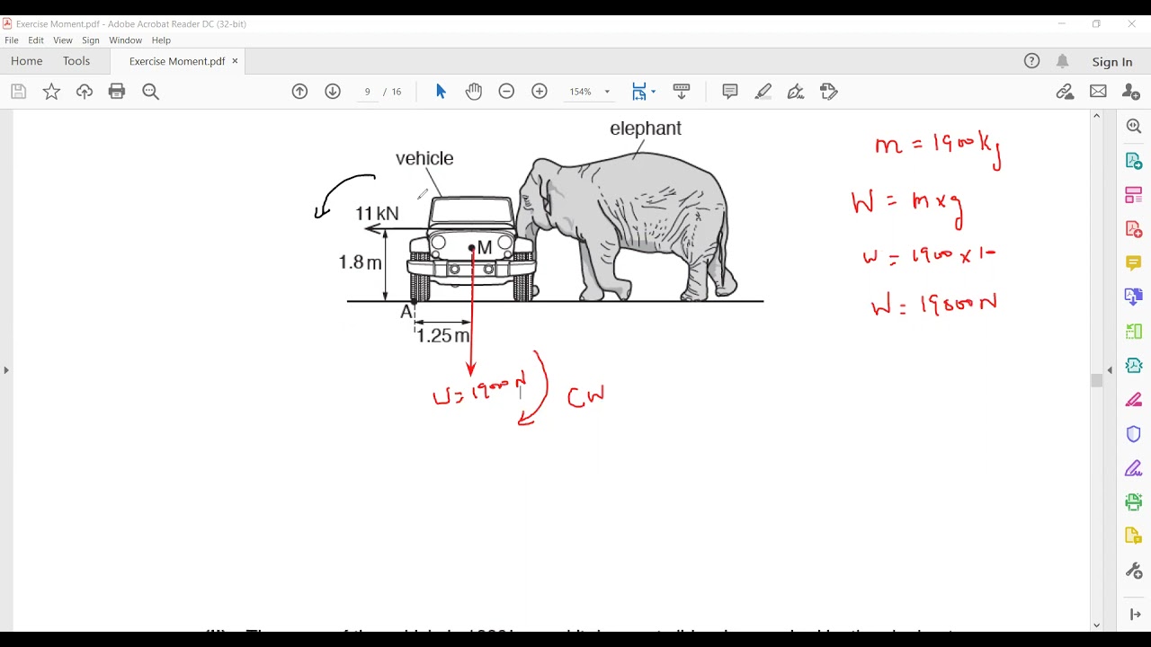 Moment and Equilibrium Questions Cambridge IGCSE O level Physics 0625/0972/5054 Lesson 26b