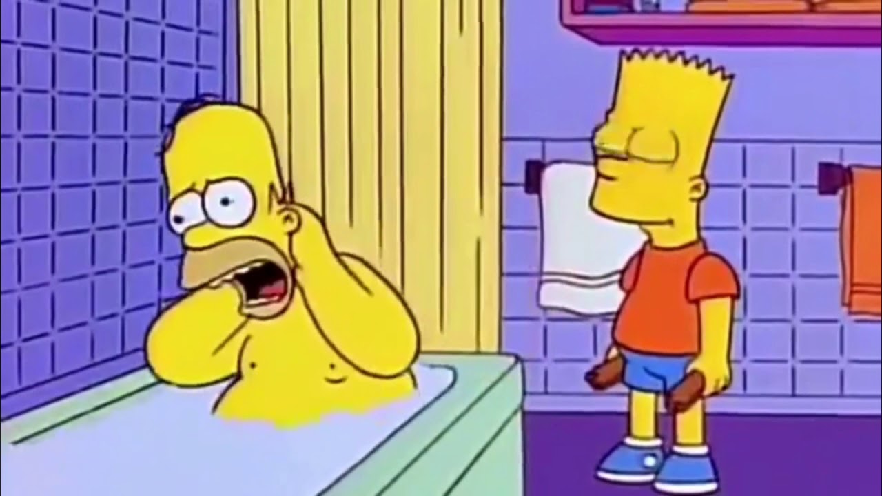Bart hits Homer with chair - Meme Compilation