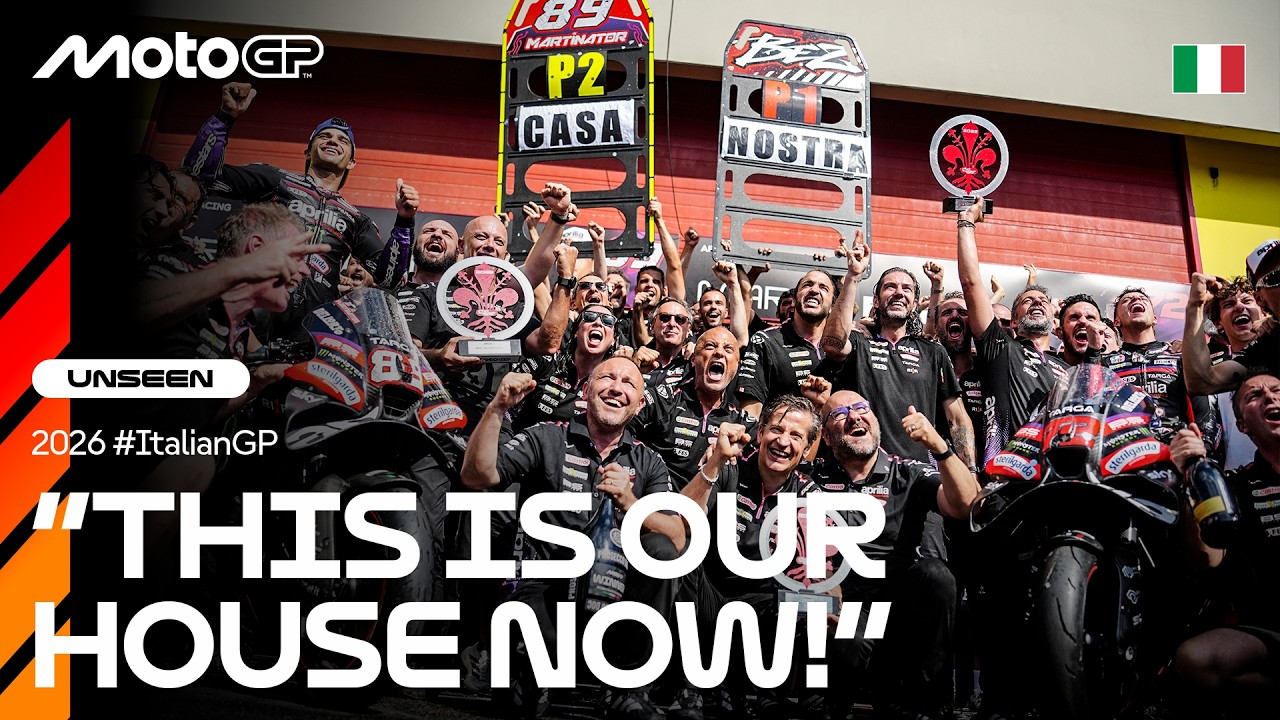 UNSEEN: Aprilia turns Mugello into one big house party 🥳 | 2026 Italian GP