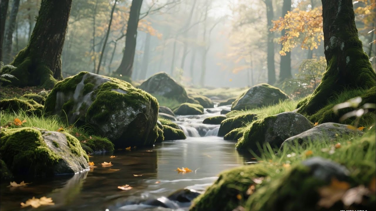 Gentle Piano Music & Water Sounds | Calm Your Mind and Meditate 🌹 Relaxing,Calm Music 2