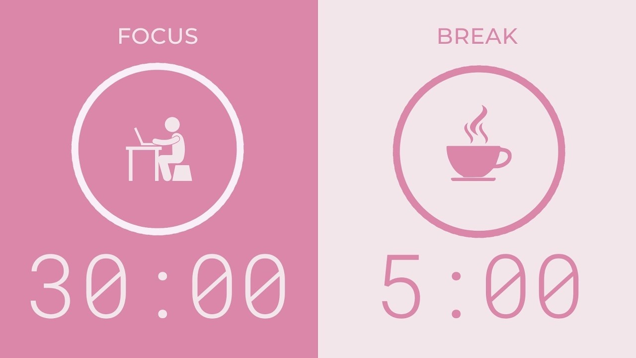 30/5 Pomodoro Timer | No Music 🔔 Bell Only | 3-Hour Study With Me for Deep Focus