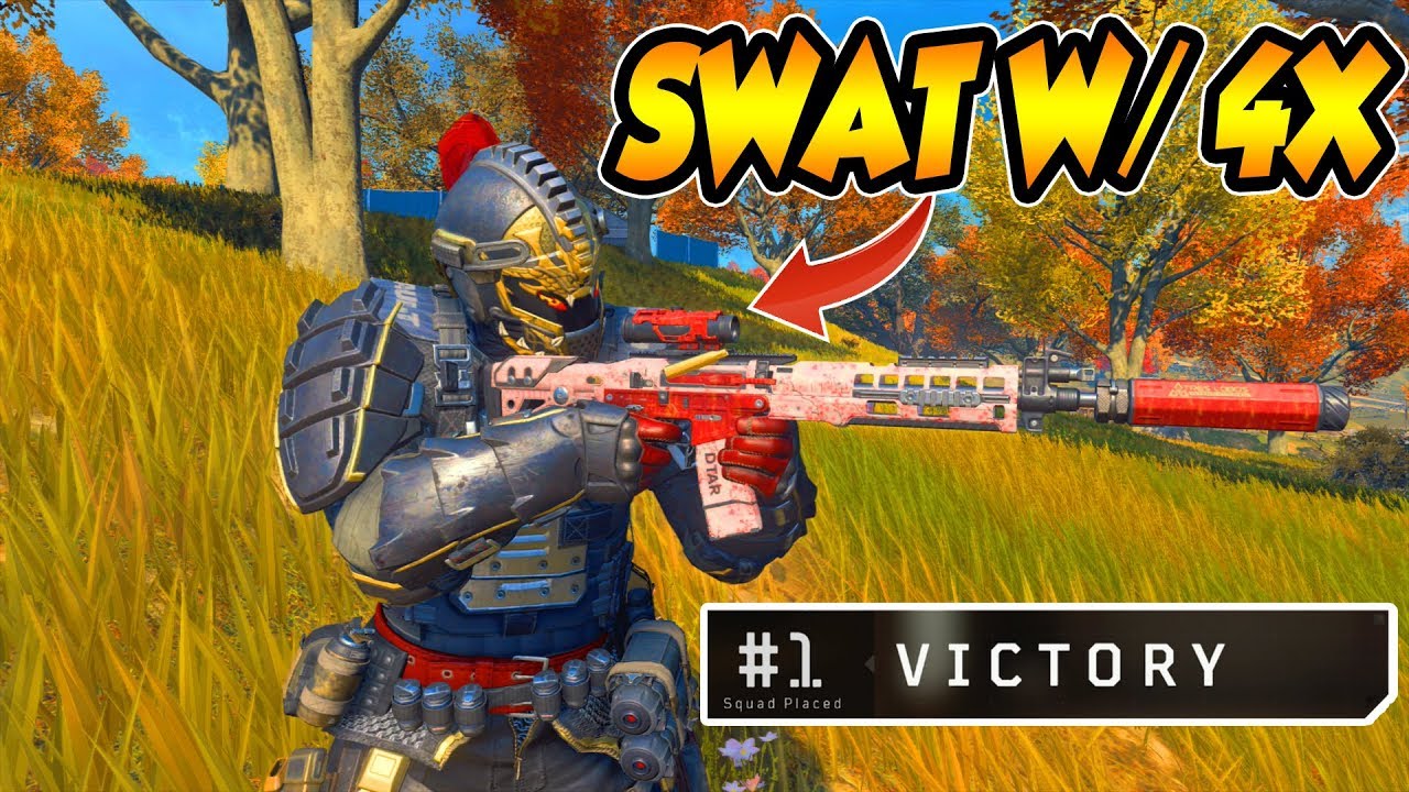 CoD BLACKOUT | THE SWAT WiTH A 4X iS iNSANE!!!! (15 KiLL WiN)