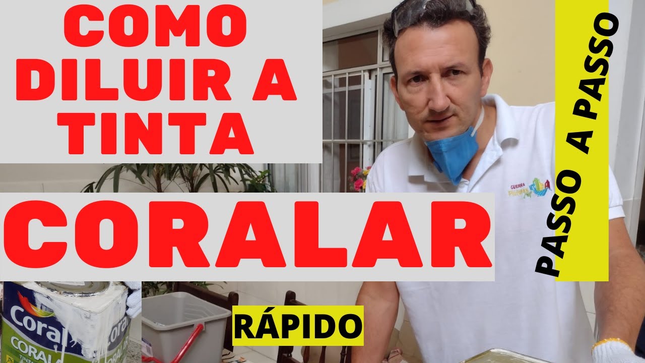 Como diluir a tinta Coralar