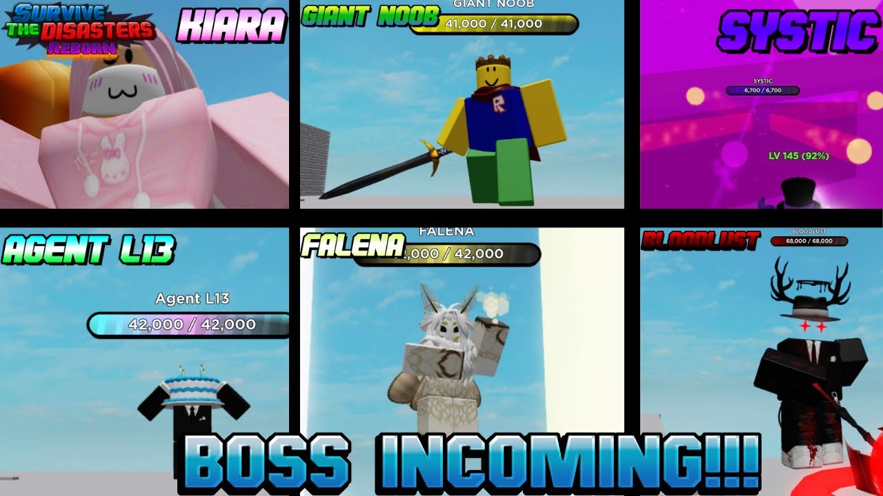 Roblox Survive The Disasters Reborn: All Bosses + April Fools, Secret and Bonus (V48)