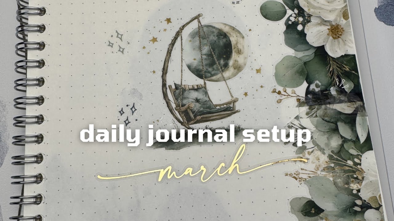 Daily Journal Setup in My Muji Notebook | Blissful Jayde Designs Loop Group | ASMR