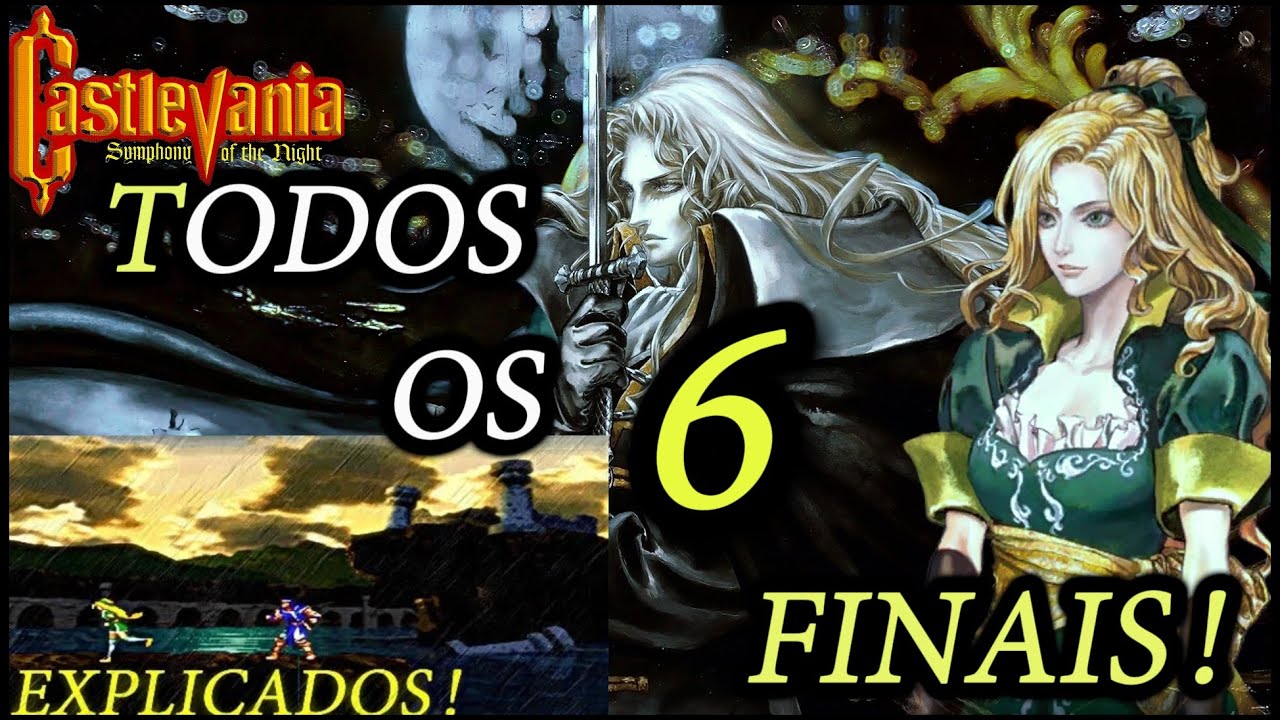 todos os 6 finais de castlevania symphony of the night explicados e detalhados!