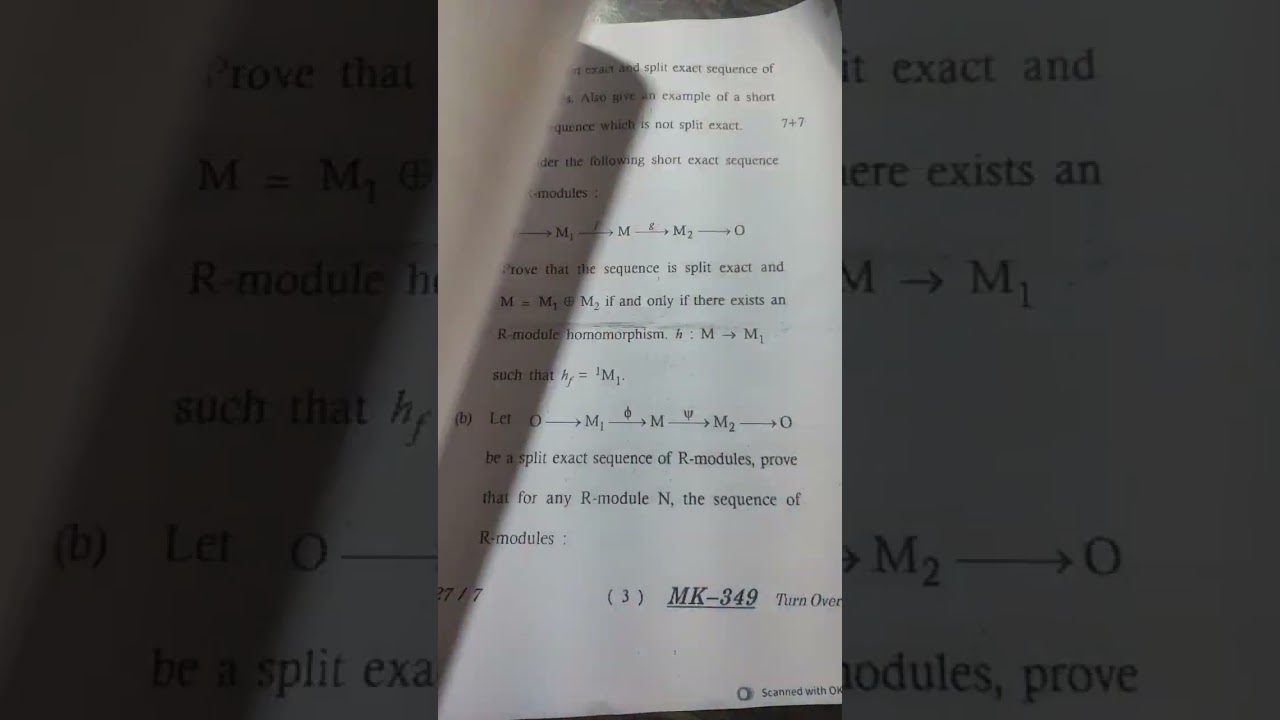 sem2, module theory,pyq2023 code5927