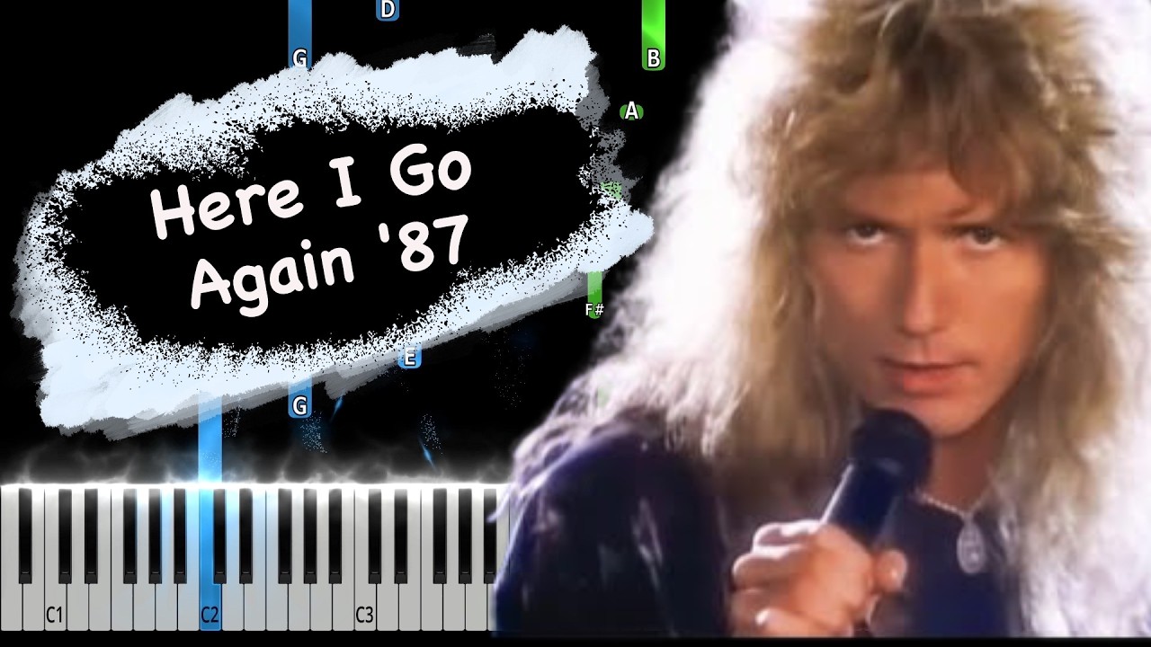 Whitesnake - Here I Go Again '87 Piano Tutorial
