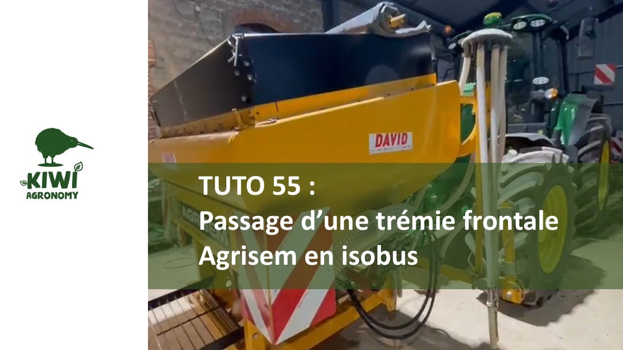 Passage isobus d'une trémie frontale Agrisem