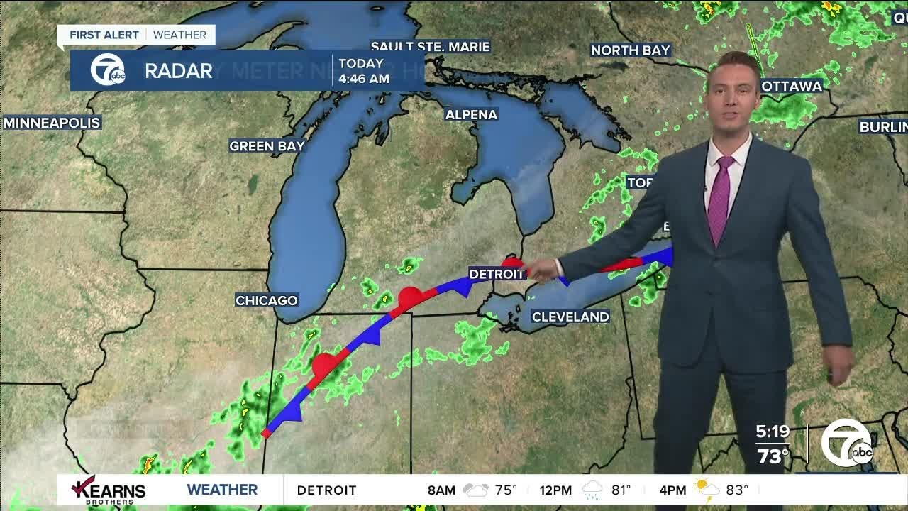 Detroit Weather: Heavy showers as humidity stays high