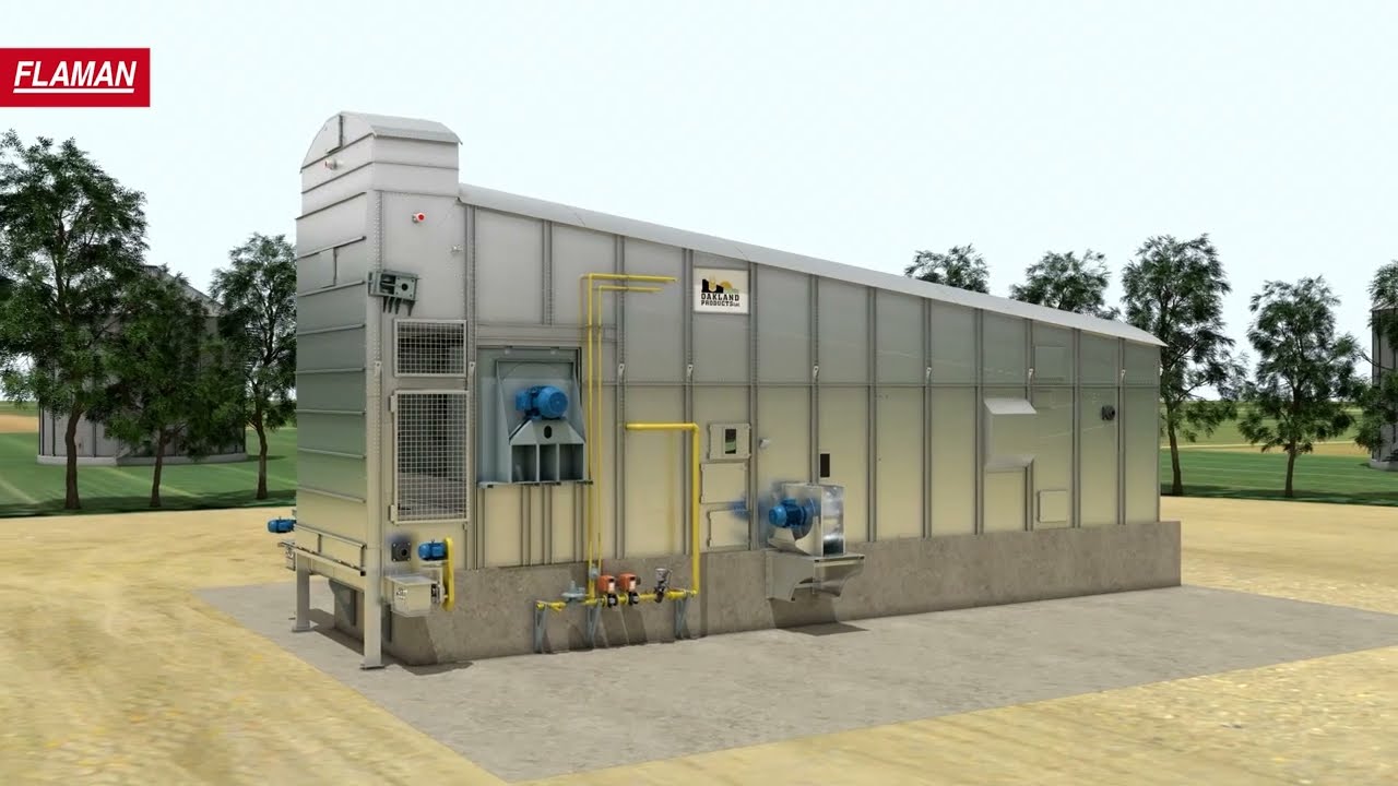 Oakland Grain Dryer | Animation | Flaman Grain Systems
