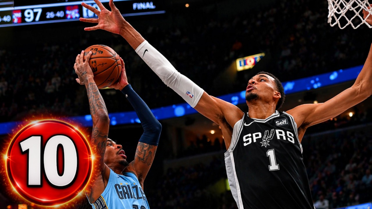 Victor Wembanyama Top 10 Blocks of Rookie Season