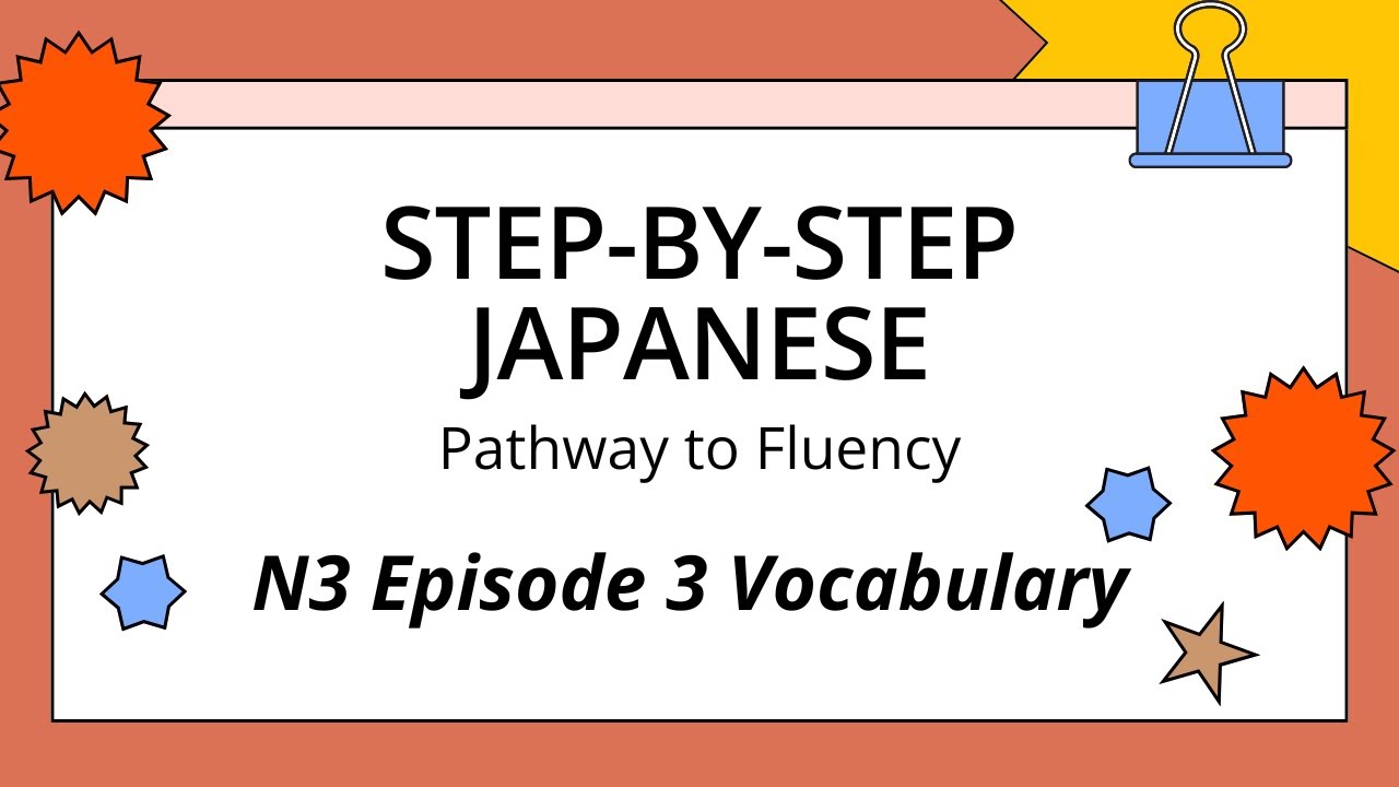 Learn Japanese vocabulary (JLPT N3) with example sentences: Day 3