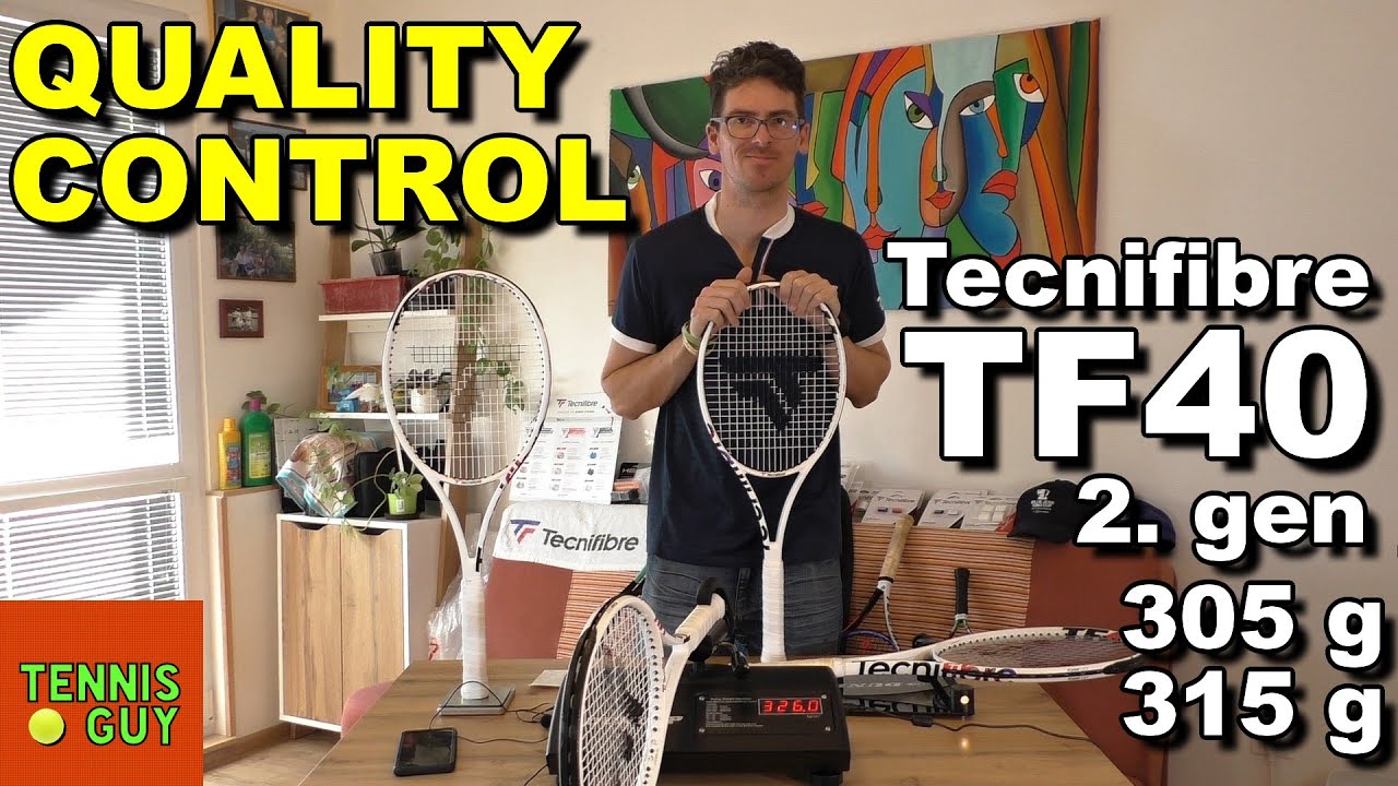 2. Gen TECNIFIBRE TF40 305 / 315 16x19 & 18x20 | Tennis Rackets | Quality Control Test 3+ |