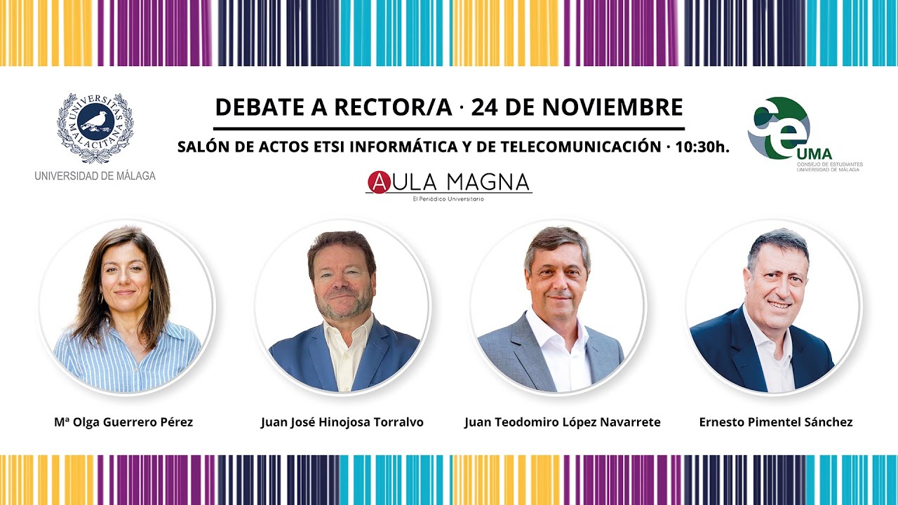 Debate a rector/a de la Universidad de Málaga. 24 de noviembre de 2023