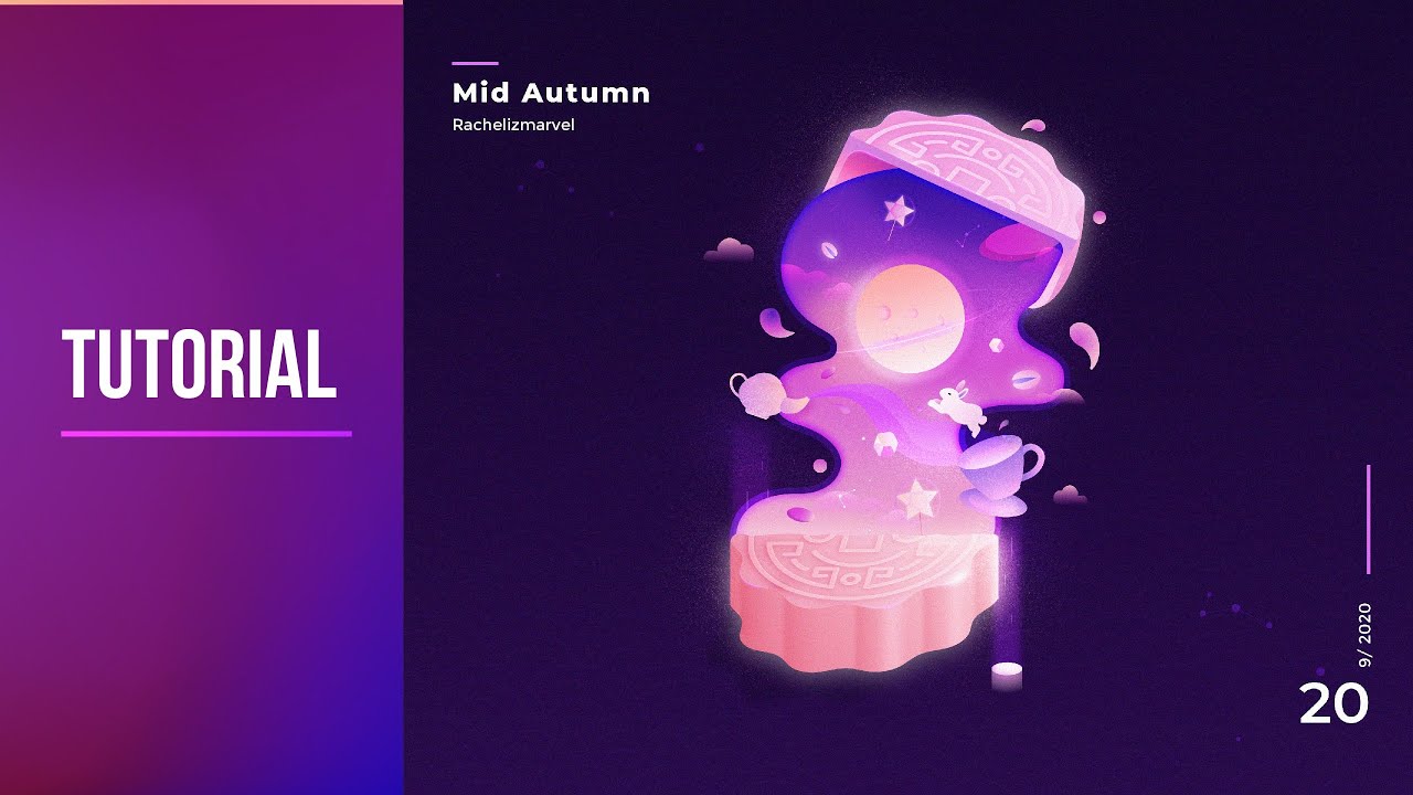 HƯỚNG DẪN VẼ BÁNH TRUNG THU BẰNG ADOBE ILLUSTRATOR | Moon cake| Tutorial
