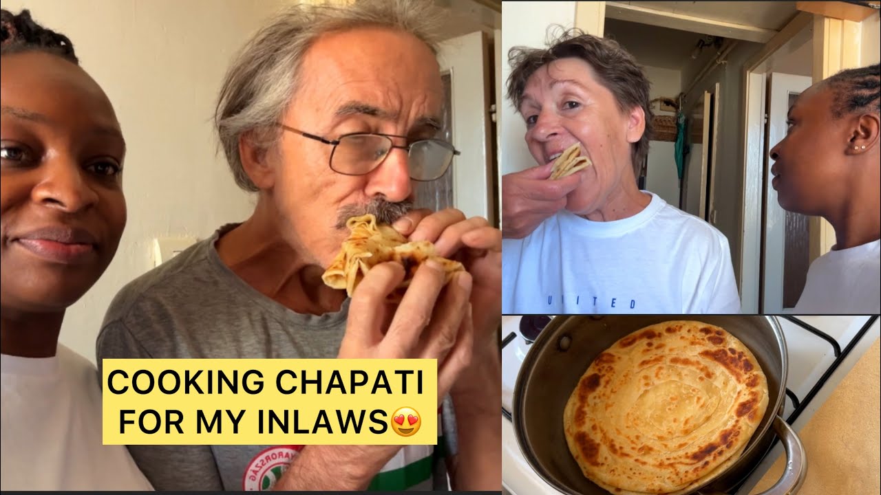 COOKING CHAPATI FOR MY INLAWS*cute reaction *😍