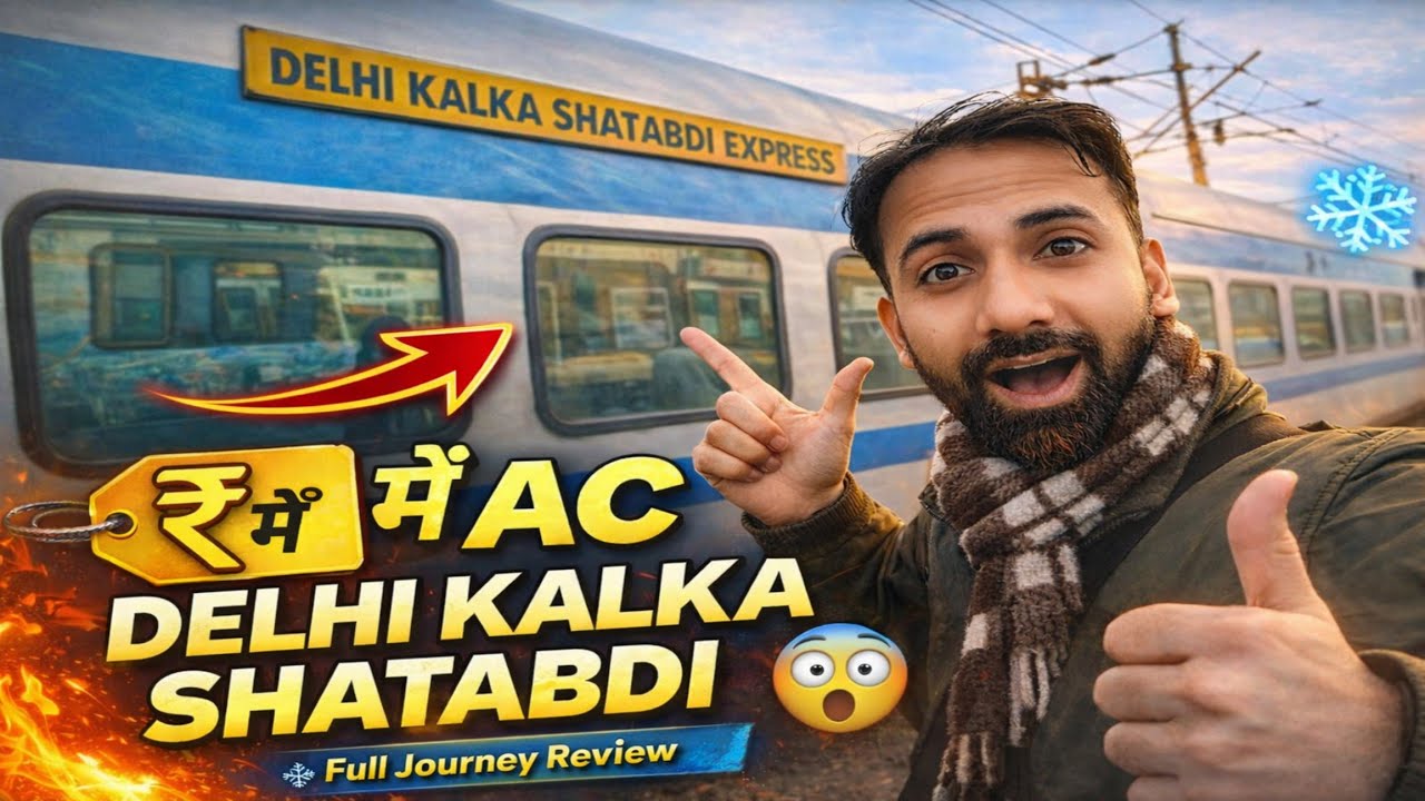 Delhi Kalka Shatabdi Express 🇮🇳  || 12005 FULL JOURNEY Review! | Best Food on Indian Railways?