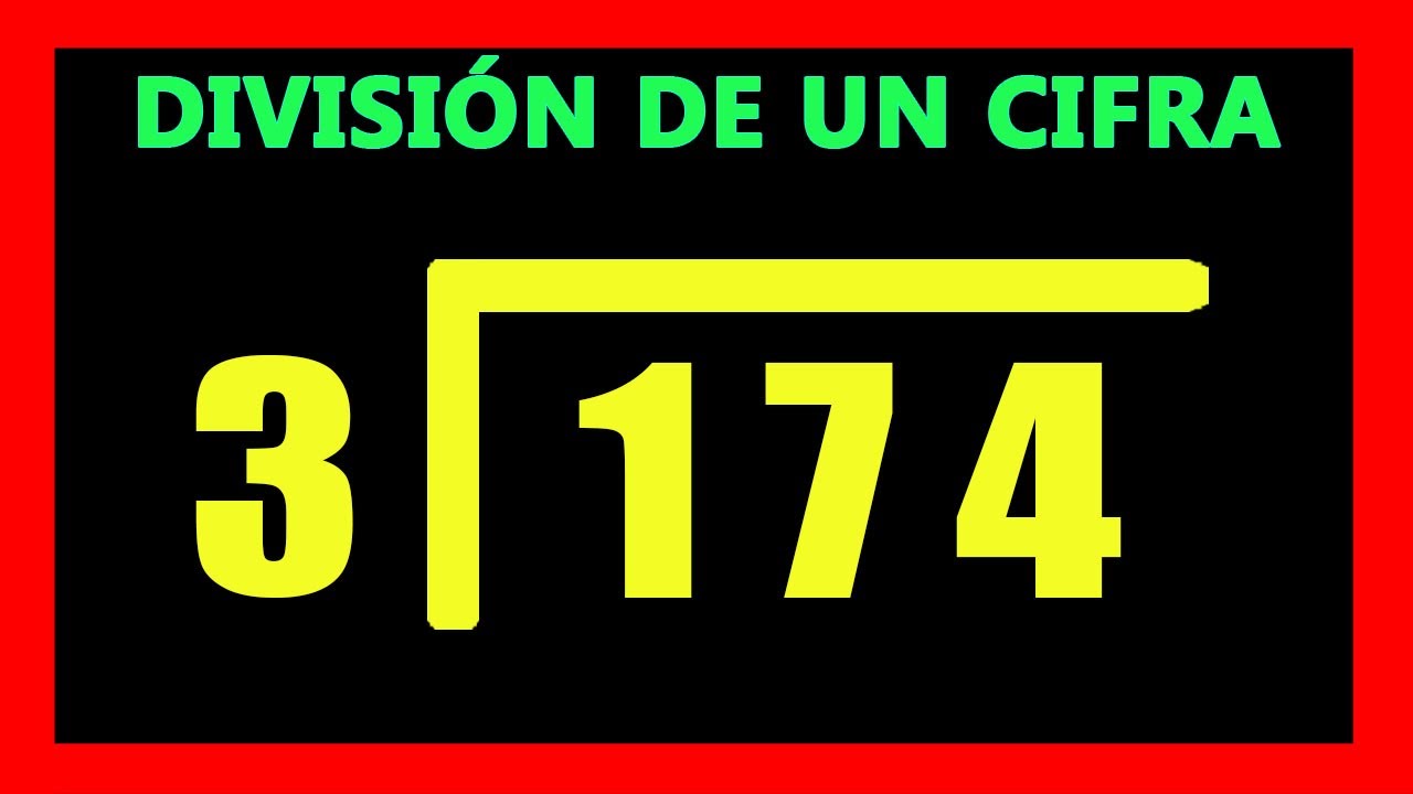 ✅👉 Divisiones de 1 cifra Exactas