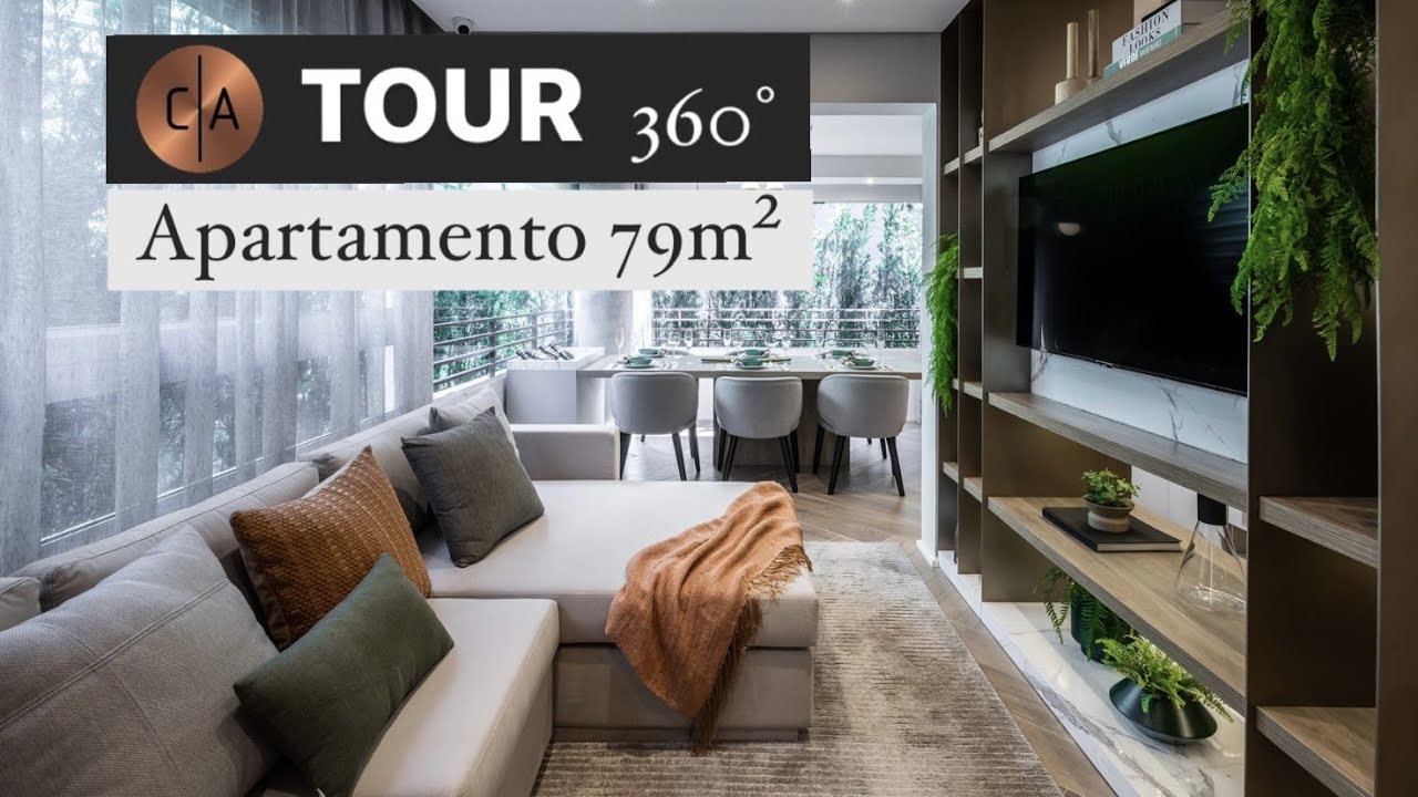 TOUR 360° | Apartamento Decorado 79m²
