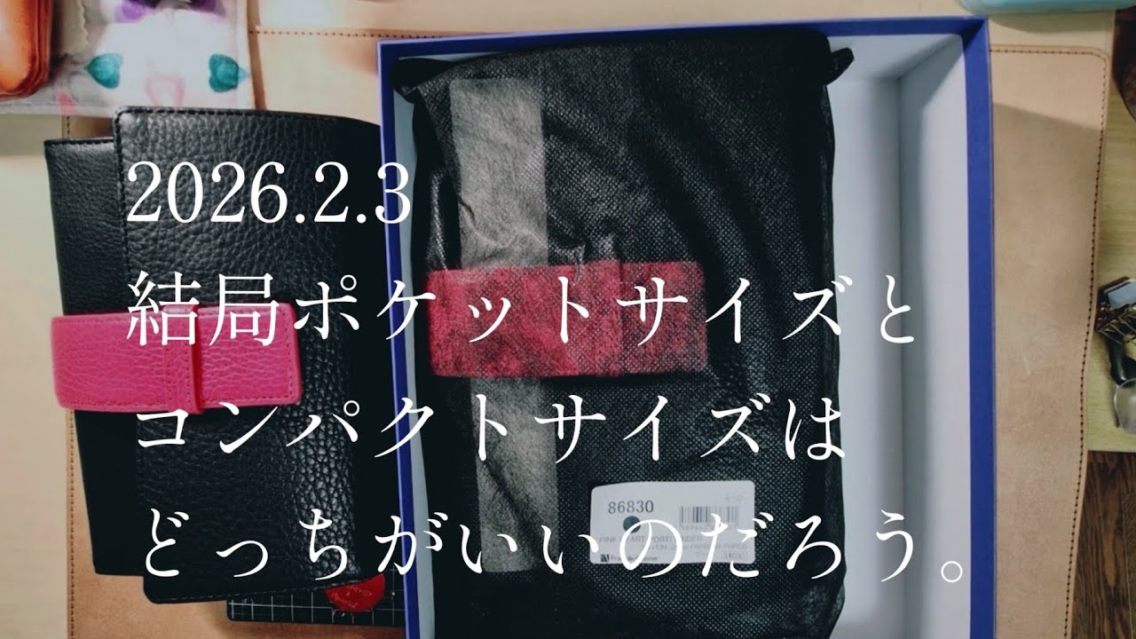 ポケットサイズとコンパクトサイズどっちがいーの❕️