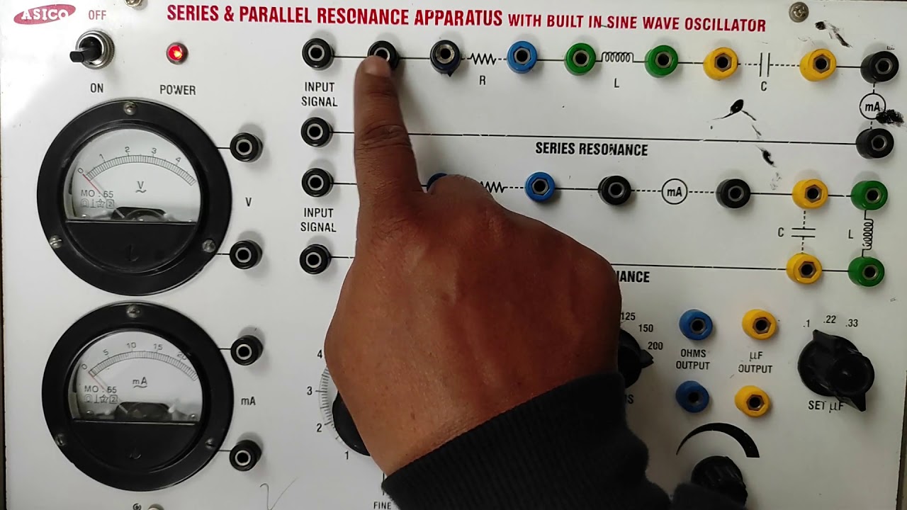 Pr.-5:  To Study of Series Resonance Circuit.