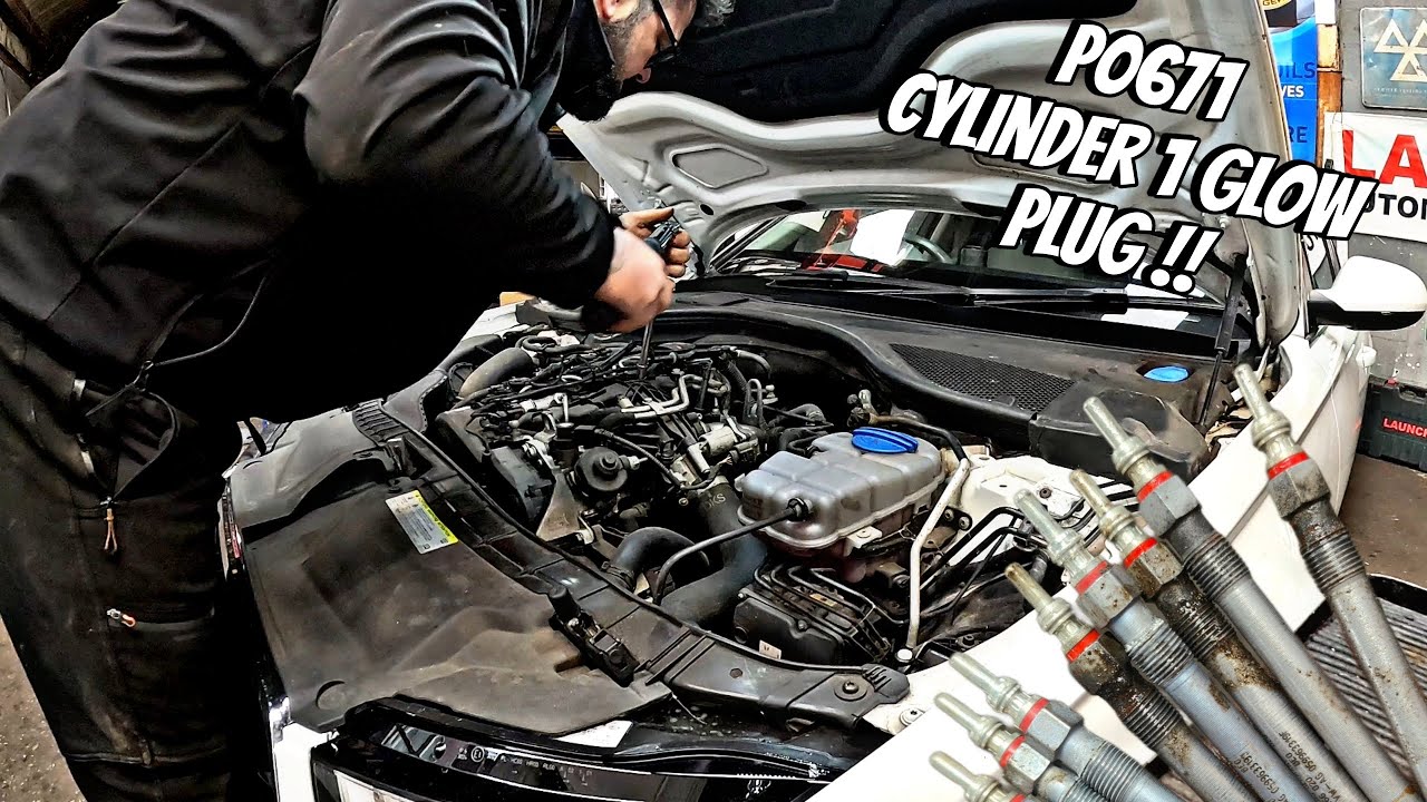 P0671 Audi Volkswagen glow plug fault diag and fixed!!!!!!