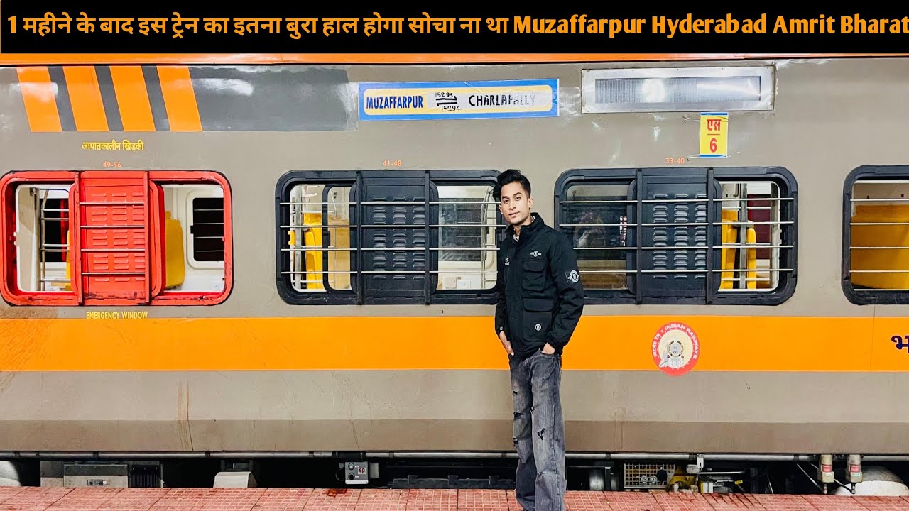 1 महीने के बाद इस ट्रेन का इतना बुरा हाल होगा सोचा ना था Muzaffarpur-Hyderabad Amrit Bharat Journey 