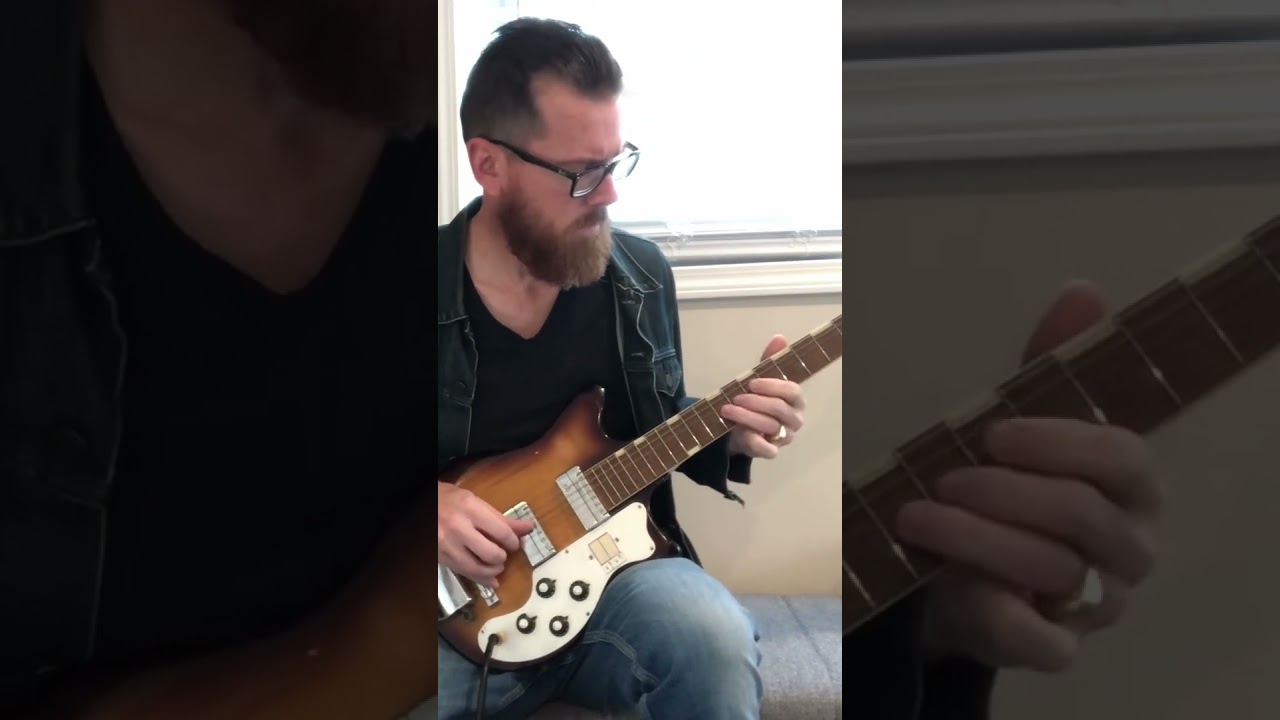 🎲✨🎸FUNKY FINGERSTYLE BLUES LICKS on vintage Teisco 