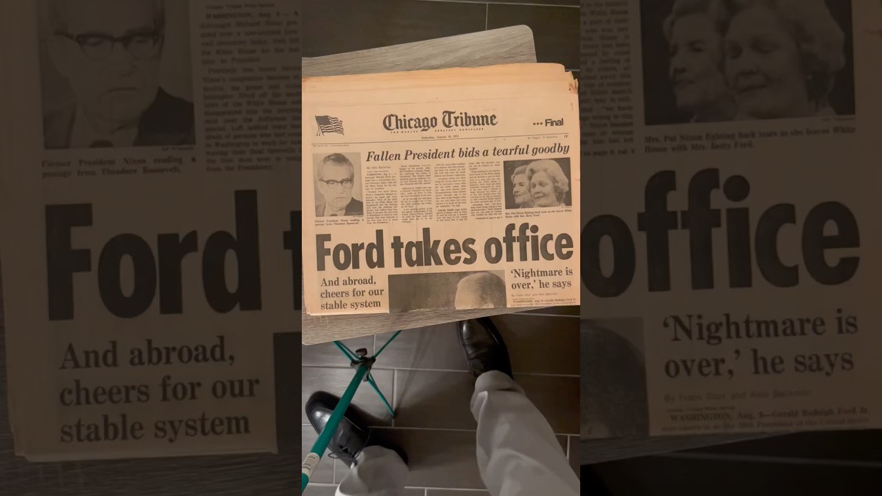 Presidential Resignation #1974 #history #bicycle