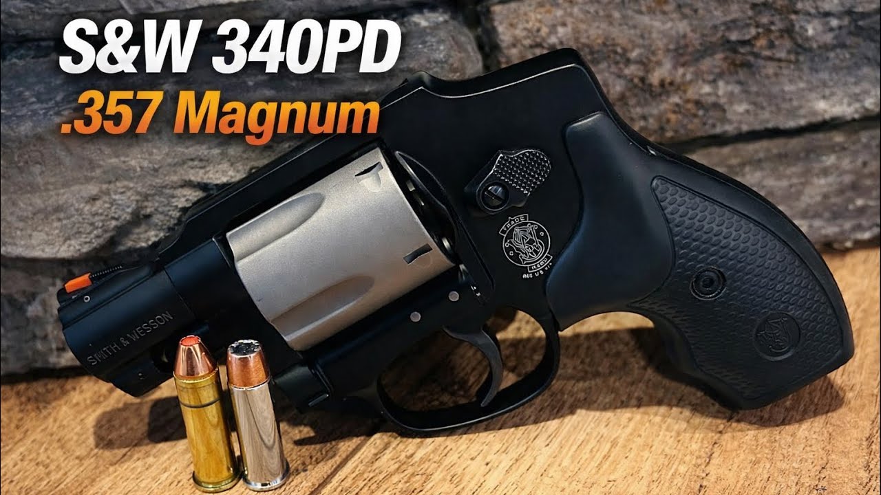 Обзор S&W 340PD Airlite 357 Magnum!!🔥